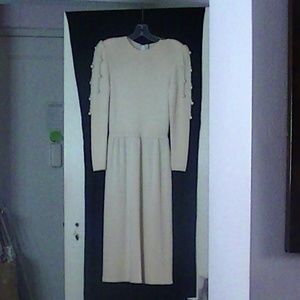 Vintage Cream Wool Knit Dress for LJ Reid of Jacks